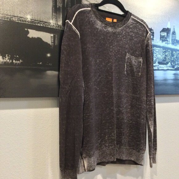 Boss Sid Pocket Long-Sleeve Crewneck T-Shirt - Picture 2 of 9